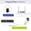 IP-камеры Sannce 8CH 8MP Wired NVR POE Security Camera System 5MP IP66 Outdoor IR-Cut CCTV CCTV VIDEERERA SUPVILLANG