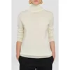 Women's Sweaters VII 2024 Autumn And Winter Clothing Yarned Extremely Fine Merino Wool Turtleneck Back Split Knit Top Offer