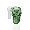 G146 BOLLS DE VERRE BOSSAHES Super taille colorée de tabac coloré Skull Glass Bol Bow 14 mm 19 mm mâle pour gréement tamponnier