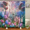 Shower Curtains Fairy Dream Forest Curtain Waterproof Bathroom Polyester Cartoon Fantasy Bath Home Decoration With Hooks