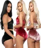 Fashion dames 2pcs pyjamas Velvet Sleepwear sets sexy spaghetti bretelles