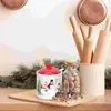 Kitchen Storage Ceramic Snowman Condiment Jar Christmas Candy Decorative Seasoning Box Food Container Tea Canister Sugar
