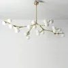 Chandeliers Tree Branches LED Chandelier Glass Balls Molecular Living Room Decoration Dining Bedroom Lighting Fixtures