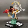 Action Toy Figures One Piece Anime Monkeydluffy Roronoa Ace PVC Azione Model Collezione Figure stunt