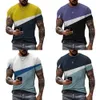 2022 Mens T Shirt Designer Dazzling Summer New Sports Style Design Models Stitching Tryckt kortärmade toppar Enkla avslappnade T-shirtkläder Män