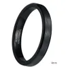 4mm 6mm 8mm Black Tungsten Cardide Ring Men High Polished Edges Wedding Band förlovningsringar för kvinnor Male Jewelry Comfort Fit8572095