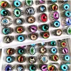 Band Rings Wholesale Top Mix Eye Ring Unique Design Evils Eyes Sier Tone Vintage Men Women Punk Rocker Cool Bands Man Boy Jewelry Gi Dh8Tm