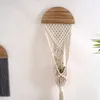 Figurines décoratines Macrame Planter Plante Planters Postel de suspension