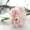 Flores decorativas Peony Peony White White Wedding Artificial Wedding For Home Bride Blooming Fake Decor