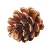 Decoração de festa 30pcs 4-5cmded Natural Pinecone Flower Arrangement para o casamento de árvore de natal.