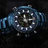 NAVIFORCE 9093 Luxury Mens Chrono Sport Watch Brand Imperproof El Backlight Digital Digital Wrist Watches Stophatch Clock