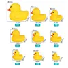 Bath Toys Cute Duck with Squeeze Sound Bath Toy Soft Rubber Float Ducks Play Bath Game Fun Gifts For Children Kids Baby 240413