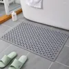 Bath Mats Pvc Non-Slip Bathtub Mat Safety Shower With Drain Hole Soft Feet Massage Cushion Pad Toilet Floor Door Supplies