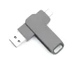 3 em 1 OTG USB Flash Drive 2.0 para smartphone MacBook Tabletpen Drive Tipo C USB Stick 16GB 32GB 64GB 128GB 256GB Pendrive