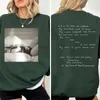 Mens Hoodies The Tortured Poets Department Sweatshirt Women Ttpd Swiftie Kelce Hoodies The Eras Tour Crewneck Sweatshirts Ordförande Merch Tops 240412