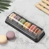 Lagringsflaskor 10st Bakery Pastry Boxes Compact Macaron Case Multifunktion Packing 6 Holes Gift Magasy