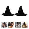 Hundkläder 2 datorer Dekorera husdjurspetsiga hatt prom Huvudstycke Witch Polyester Pography Props