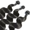 30 -дюймовый бразильский тело волновой волны прямых волос на 100% человеческие волосы плетения связки Remy Extensions