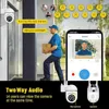 IP Cameras 5MP WiFi Camera IP OUTDOOR 4X Digital Zoom Wireless Security Surveillance Camera AI Tracking Human Tway Audio Night Color Cam 240413