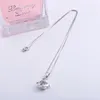 Pendants Pekurr 925 Sterling Silver Zircon Cute Penguin Necklaces For Women Crystal Animal Choker Girl Fashion Jewelry