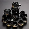Teaware Set Travel Complete Tea Set Chinese Semi Automatic Luxury Geschirr Gift WSW40XP