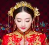 Ny klassisk guldfärg kinesisk traditionell hårsmycken tofs hårband koronet hårnålar örhängen brud bröllop bijoux gåvor5376774