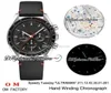 OMF Moonwatch Speedy Tuesday 2 Ultraman Manual Winding Chronograph Mens Watch Black Dial Black Leather Strap Edition New Pure5840572