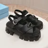Designer Mule Woman Rubber Sandal Two Strap Platform Wedge House Chunky Slide Thick Bottom Pool Slipper Party Casual Summer Beach