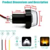 New 12V CNC Turn Signals Motorcycle LED End Blinker for 22mm Handlebar Signal Light Flashing for Handle Bar