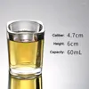 Vinglasögon Tungt basvitt glas Dricksverktyg Handgjorda Chineses Style Cup Lämplig för högräkning Liquor THJ99