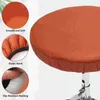 Couvre-chaise tabouret de couverture de semelle remplacement élastique housse de coussin décoratif cercle rond protecteur en caoutchouc barre de tissu