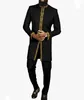 Afrikanische Herren Kleidung Mode bestickte Top und Hosen 2 -teilige elegante klassische Slim Party Ball Casual Beautiful Anzug 240408