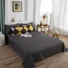 Bedding Sets Orange Bed Set Plaid Nordic Cover Duvet Sheets Man Women Summer Autumn Winter Linen