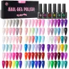 Gel ur socker 6 st/set gel nagellack set kit cat magnet glitter 6 färger sommaren uv led nagelkonst gel semi permanent bas topprock