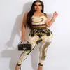 Dames tracksuits mode sexy vrouwen tweedelig sets slanke fit suspender tank top hoge taille broek 2 stks outfit designer kleding sets