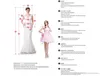 Party Dresses Glitter Red paljett Prom med slits plus -storlek Saudiarabisk sjöjungfru aftonklänning 2024 O Neck Flare ärmar formella