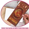 Enveloppe-cadeau 12 PCS Sac enveloppe rouge cartes vierges Eid Moubarak enveloppes enveloppes de réception de papier Bills Muslim Party