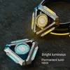 Dekompression Toy Technology Smart Black Technology Fidget Spinner Metal Alloy Gyro Luminous Hand Stress Relief Toy Boy vuxna Birtday Gifts