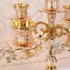 Bandlers Fashion 3 / 5lights Golden White Metal Center De Table Decorazioni Casa Gold Candlestick ZT104