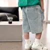 Pantalon pour enfants vêtements enfants shorts de couleur solide mode pantalon de jean décontracté 2024 Été en liberté entièrement