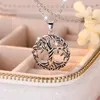 Pendant Necklaces Unisex Female Male Life Of Tree Clavicle For Women Men Do Old Antique Silver Color Plant Punk Party Jewelry