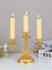 Titulares de vela 1pc European Vintage Candlestick Dining Table