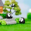 Dekorative Figuren Miniatur Schwarze Briketts Spielzeugfiguren für Kuchen -Topper und Terrarium -Ornamentendekoration