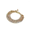 Bransoletki Braceletów 4PCS/SET Luksusowy Shine Shinestone Bransoletka dla kobiet spersonalizowana biżuteria imprezowa