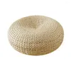 Pillow Straw Weave Japanese Style Tatami Handmade Pouf Home Decoration Mat Hard Texture