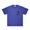 Rhude Marka Tshirts Erkek Tasarımcı Tişörtleri Kadın Modaya Moda Şort Yaz Kıyafetleri ZRH010 GEometrik Harfler Eski Kısa Kollu Tişörtler Yapmak İçin Yıkandı S-XXL