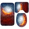 Bath Mats Cool Fire Ice Soccer Basketball Tennis Sports Bathroom Mat Water Splashing Football Set Toilet Rug Carpet Shower