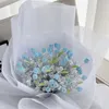 Fleurs décoratives diy tulip faux cadeaux pour femmes maman petit artisanat imitation tissée créative tenant un bouquet de fleurs artificielles