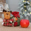 Prezent Wrap świąteczne torby Favors Małe słodycze Worek Kreatywny sznurka woreczek Santa Bag Dekoracje domowe do ciastek