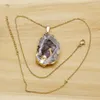 Colliers pendants Stone Natural Agate Druzy Amethyst Collier Irréguleux ONYX Quartz Crystal Fashion Bijoux Bijoux de fabrication